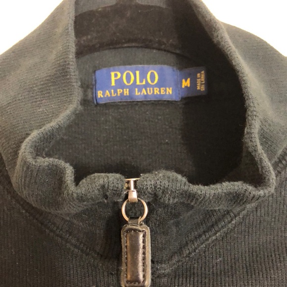 Polo by RL Navy Full-Zip Cotton Sweater Size M - Picture 3 of 8